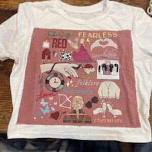 Taylor Swift Crop Tee - Size S